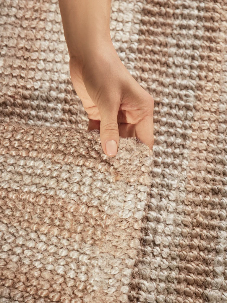 Elle Decoration Harvest Jute Vloerkleed  Creme Goud