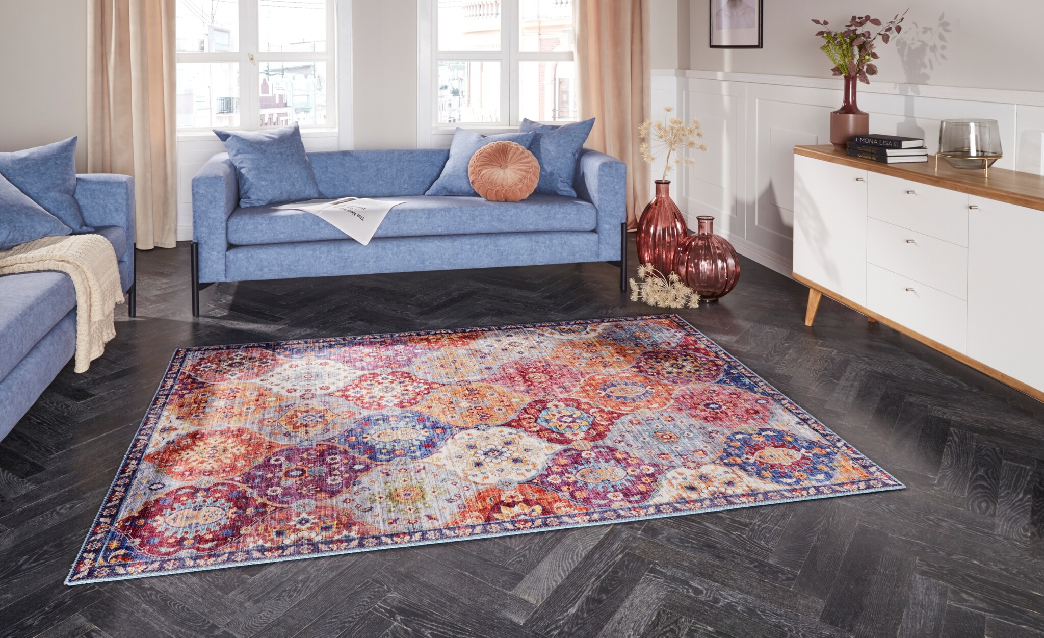 Elle Decoration Ghom Klassiek Laagpolig Vloerkleed Multikleur
