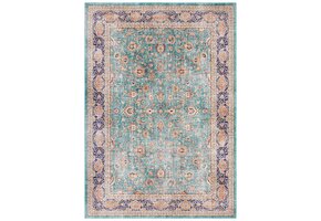 Elle Decoration Maschad Klassiek Laagpolig Vloerkleed Groen