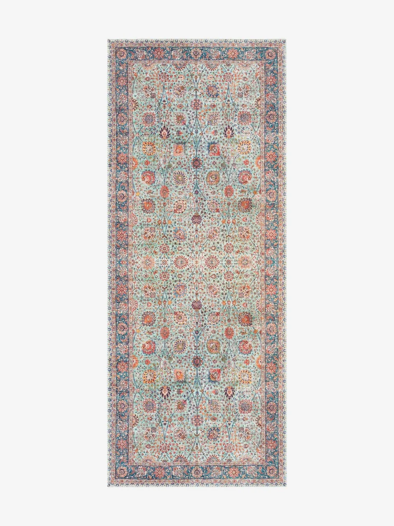 Elle Decoration Mahal Klassiek Laagpolig Vloerkleed Groen