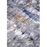 Elle Decoration Saveh Laagpolig Vloerkleed Blauw Beige