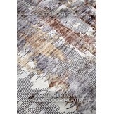 Elle Decoration Saveh Laagpolig Vloerkleed Koper Goud