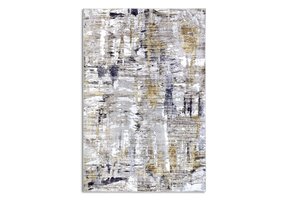 Elle Decoration Saveh Laagpolig Vloerkleed Antraciet Goud