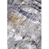 Elle Decoration Saveh Laagpolig Vloerkleed Antraciet Goud