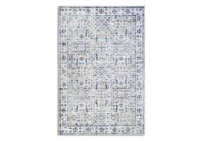 Elle Decoration Saveh Laagpolig Vloerkleed Creme Blauw