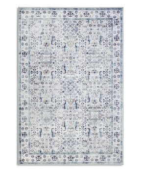 Elle Decoration Saveh Laagpolig Vloerkleed Creme Blauw