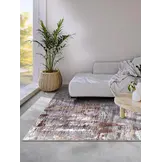 Elle Decoration Saveh Laagpolig Vloerkleed Koper Goud