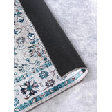 Elle Decoration Saveh Laagpolig Vloerkleed Creme Blauw