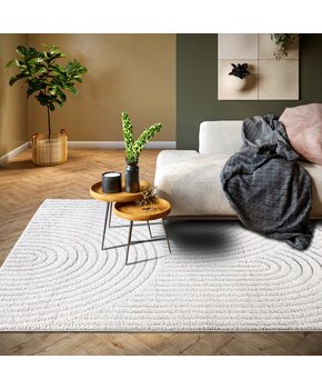 Elle Decoration New York Japandi Vloerkleed Wit