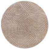 Elle Decoration New York Japandi Rond Vloerkleed Beige