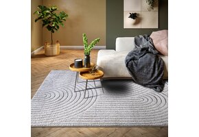 Elle Decoration New York Japandi Vloerkleed  Grijs