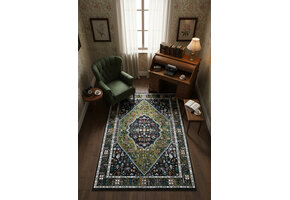 Picasso Paloma Vintage Vloerkleed - Multi / Groen - Laagpolig