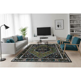 Picasso Paloma Vintage Vloerkleed - Multi / Groen - Laagpolig