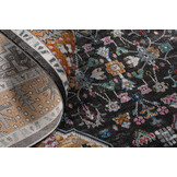 Picasso Paloma Rond Vintage Vloerkleed - Multi / Geel - Laagpolig
