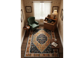 Picasso Paloma Vintage Vloerkleed - Multi / Geel - Laagpolig