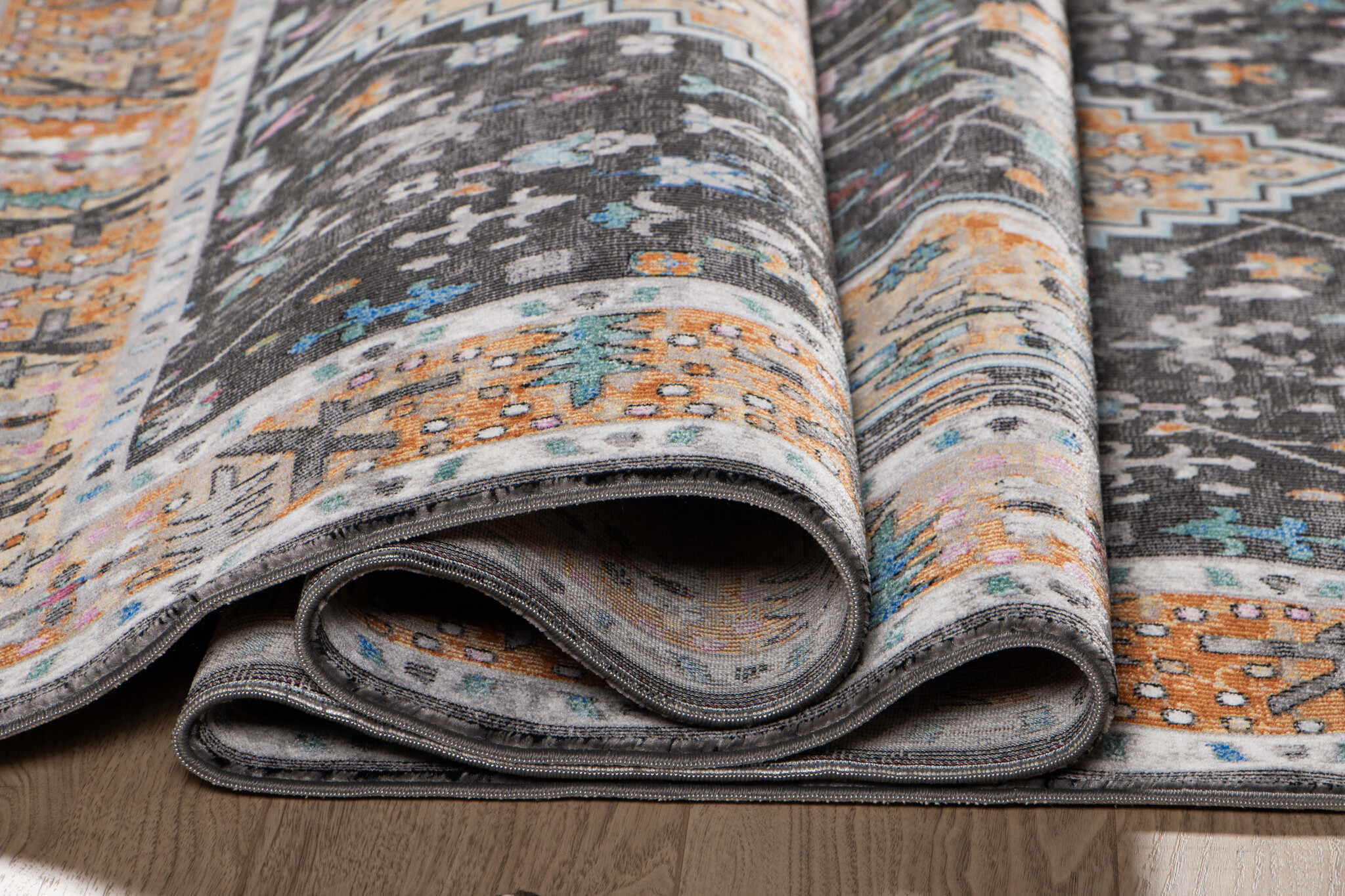 Picasso Paloma Vintage Vloerkleed - Multi / Geel - Laagpolig