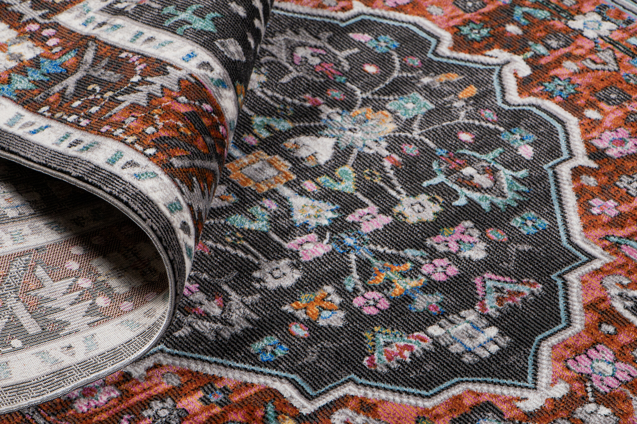 Picasso Paloma Vintage Vloerkleed - Terra / Oranje - Laagpolig