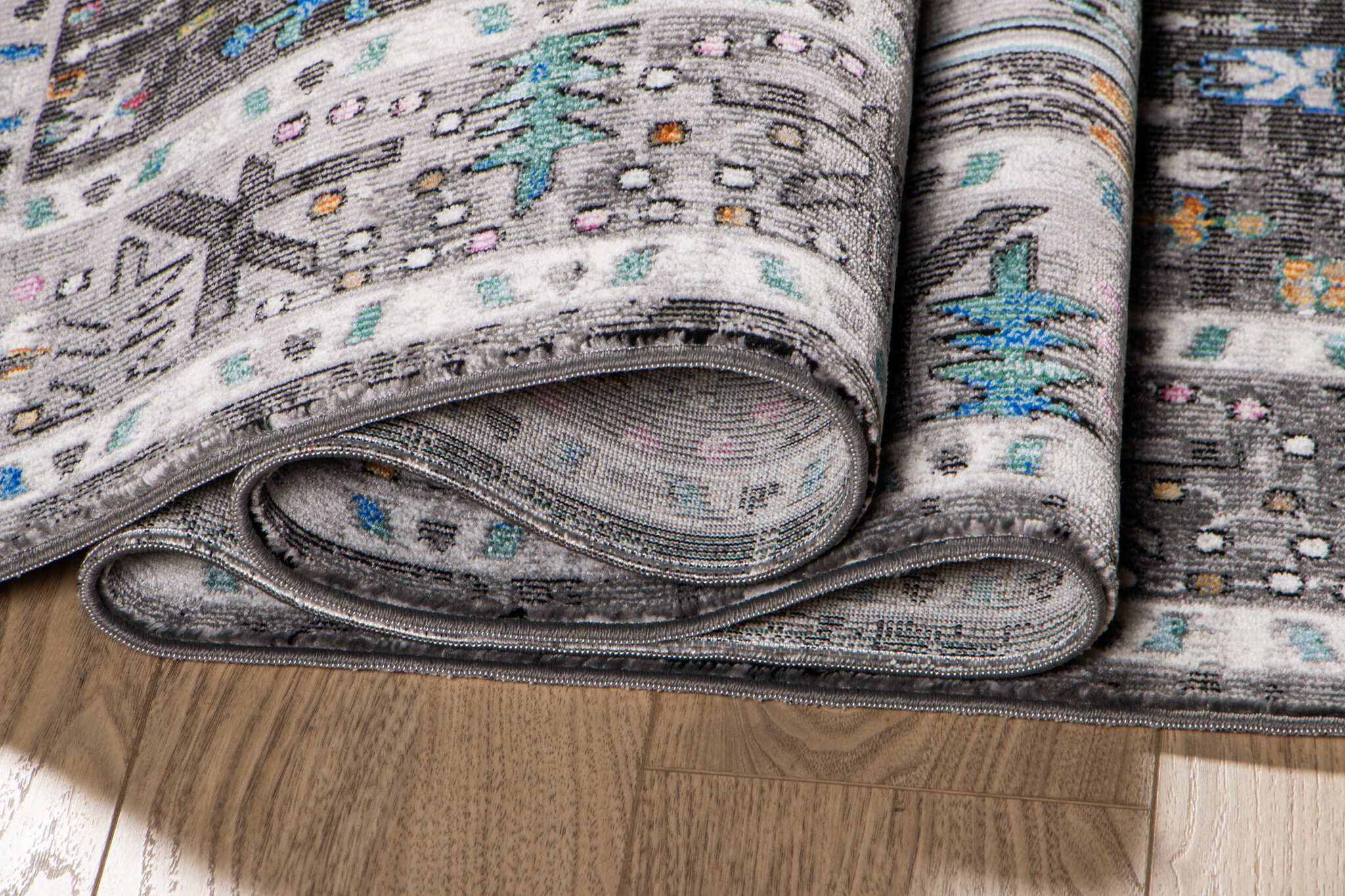 Picasso Paloma Vintage Vloerkleed - Grijs - Laagpolig