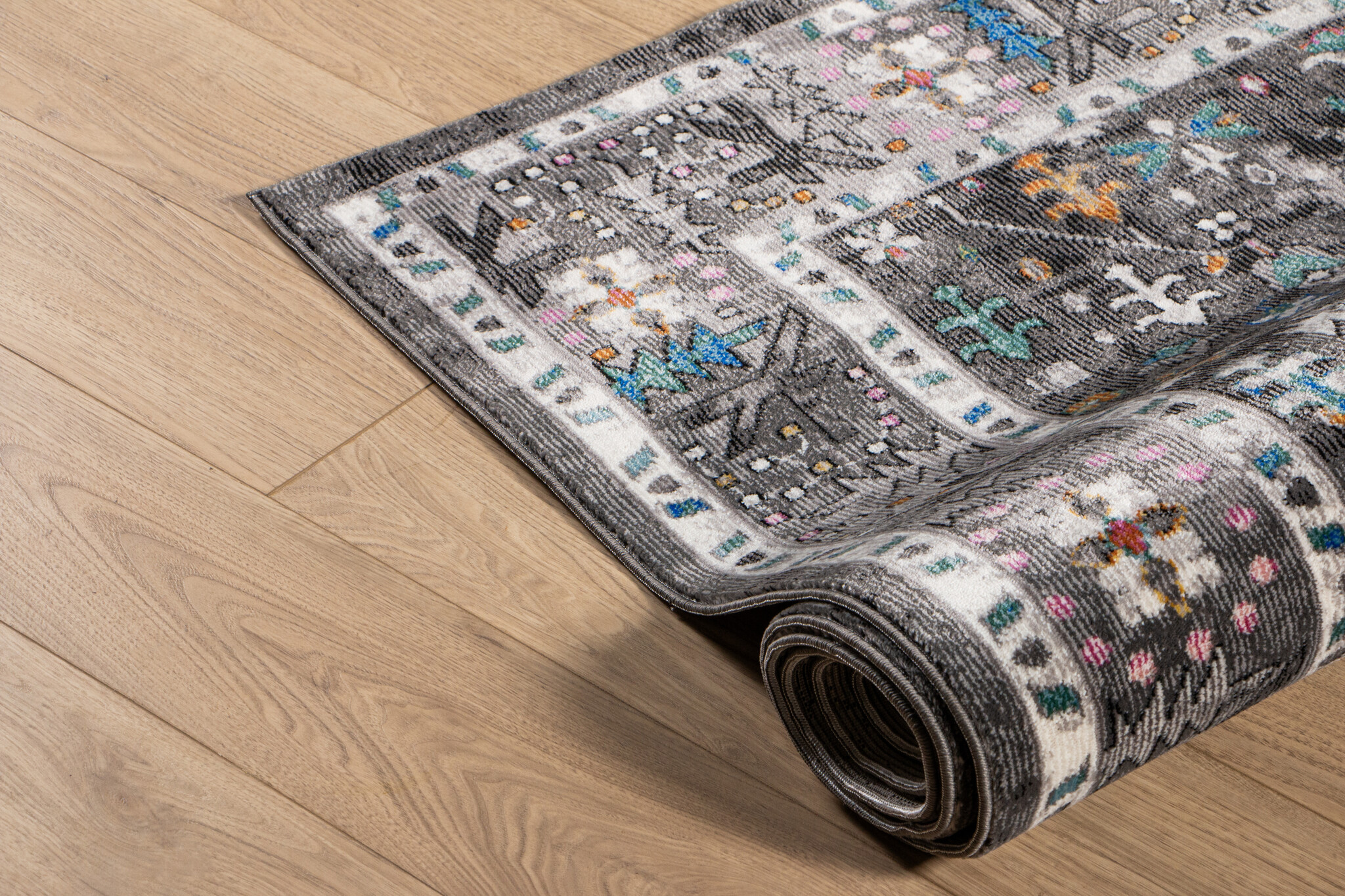 Picasso Paloma Vintage Vloerkleed - Grijs - Laagpolig