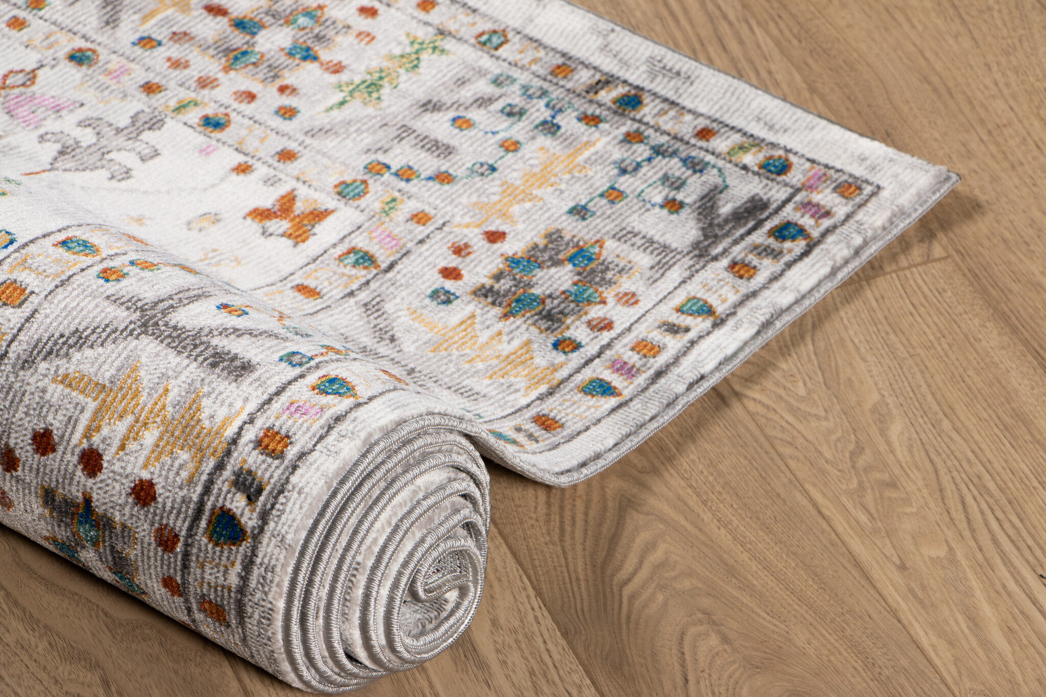 Picasso Bellagio Vintage Vloerkleed - Multi / Creme - Laagpolig