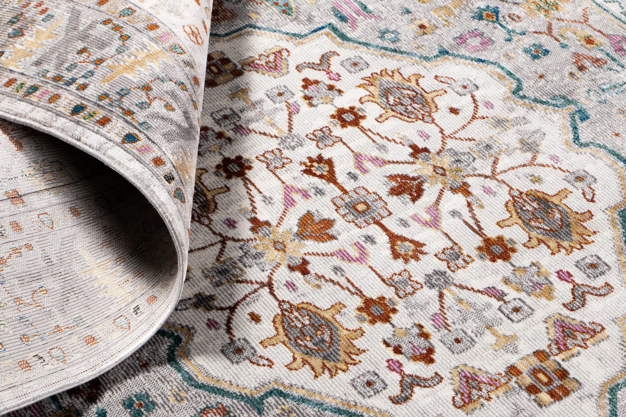 Picasso Bellagio Vintage Vloerkleed - Multi / Creme - Laagpolig