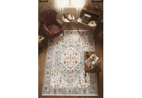 Picasso Bellagio Vintage Vloerkleed - Multi / Creme - Laagpolig