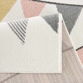 Anime Kids Rond Vloerkleed Kinderkamer Creme Multi