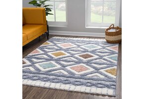 Fluffy Hoogpolig Multi Vloerkleed