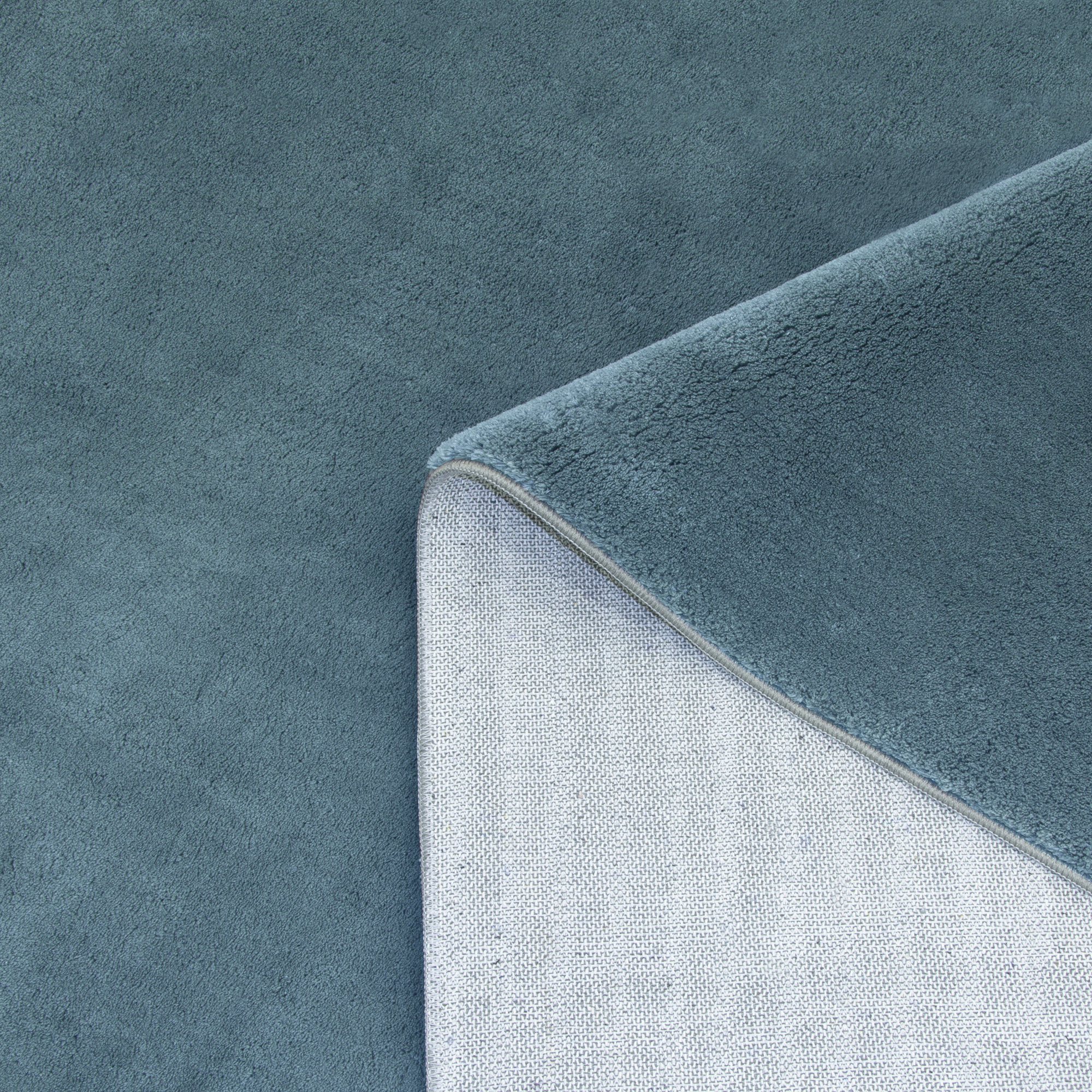 Fluffy Soft Blauw Effen Vloerkleed