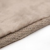 Fluffy Rond Vloerkleed Taupe