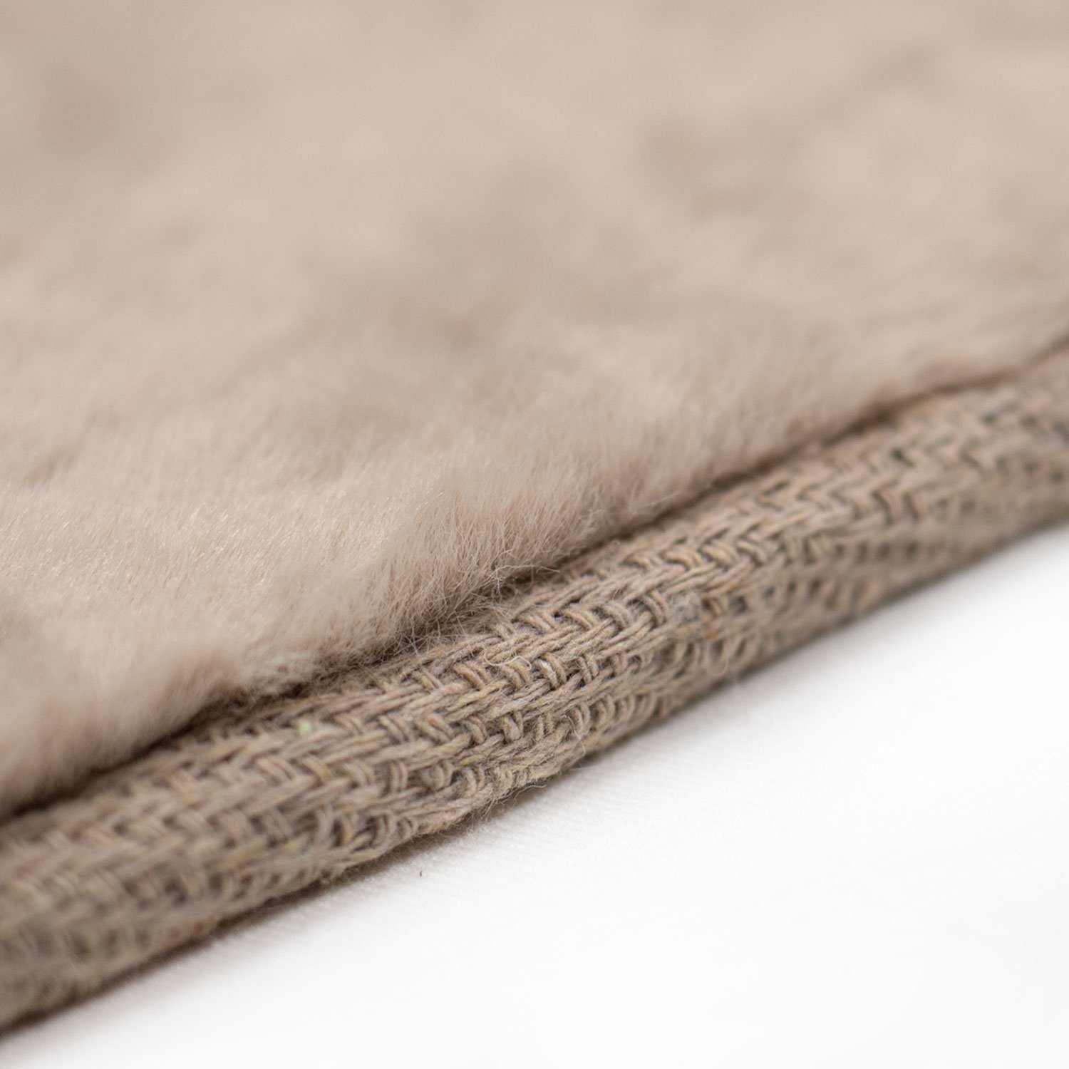 Fluffy Rond Vloerkleed Taupe