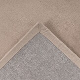 Fluffy Rond Vloerkleed Taupe