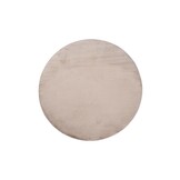 Fluffy Rond Vloerkleed Taupe