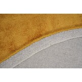 Viscose Rond Vloerkleed Laagpolig Geel
