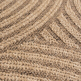 Timber Rond Japandi Buitenkleed – Jute Look – Weerbestendig – Beige