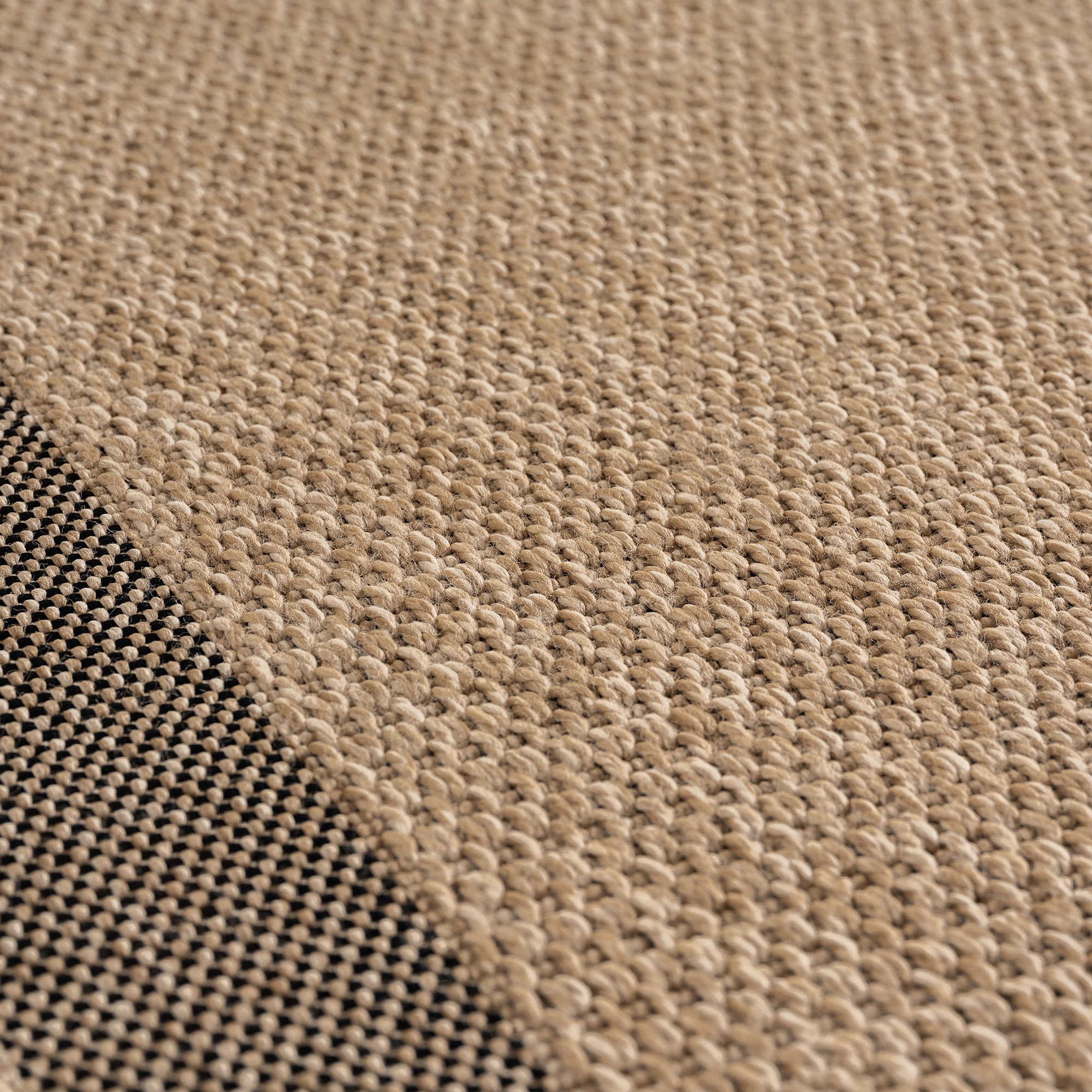 Timber Solid Rond Buitenkleed – Jute Look – Weerbestendig – Beige
