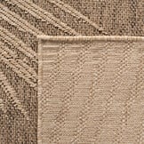 Timber Floral Rond Buitenkleed – Jute Look – Weerbestendig – Beige