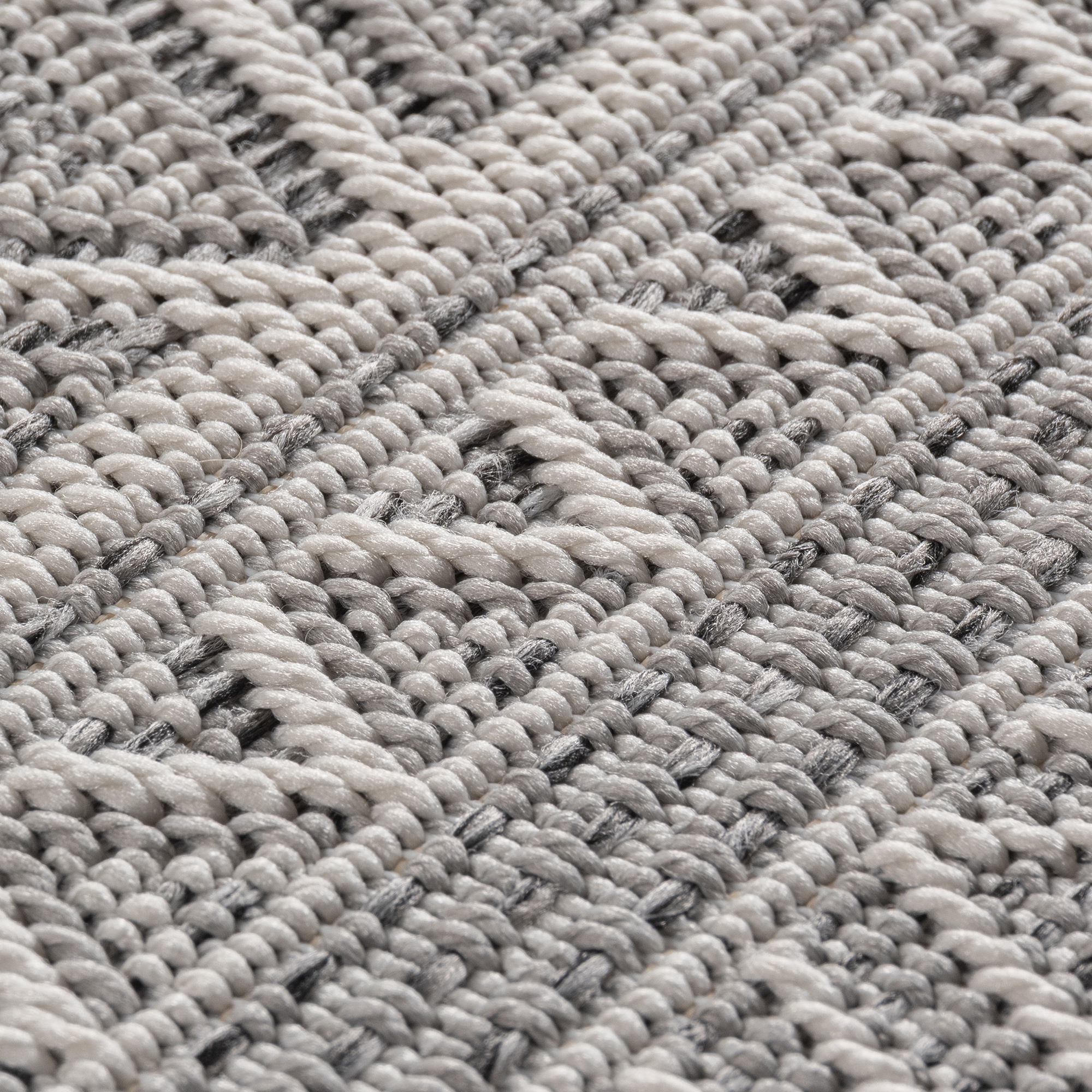 Desert Rond Buitenkleed – Weerbestendig – Grijs