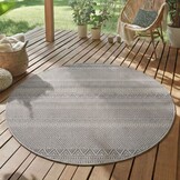 Desert Rond Buitenkleed – Weerbestendig – Grijs