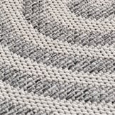 Desert Japandi Rond Buitenkleed – Weerbestendig – Grijs