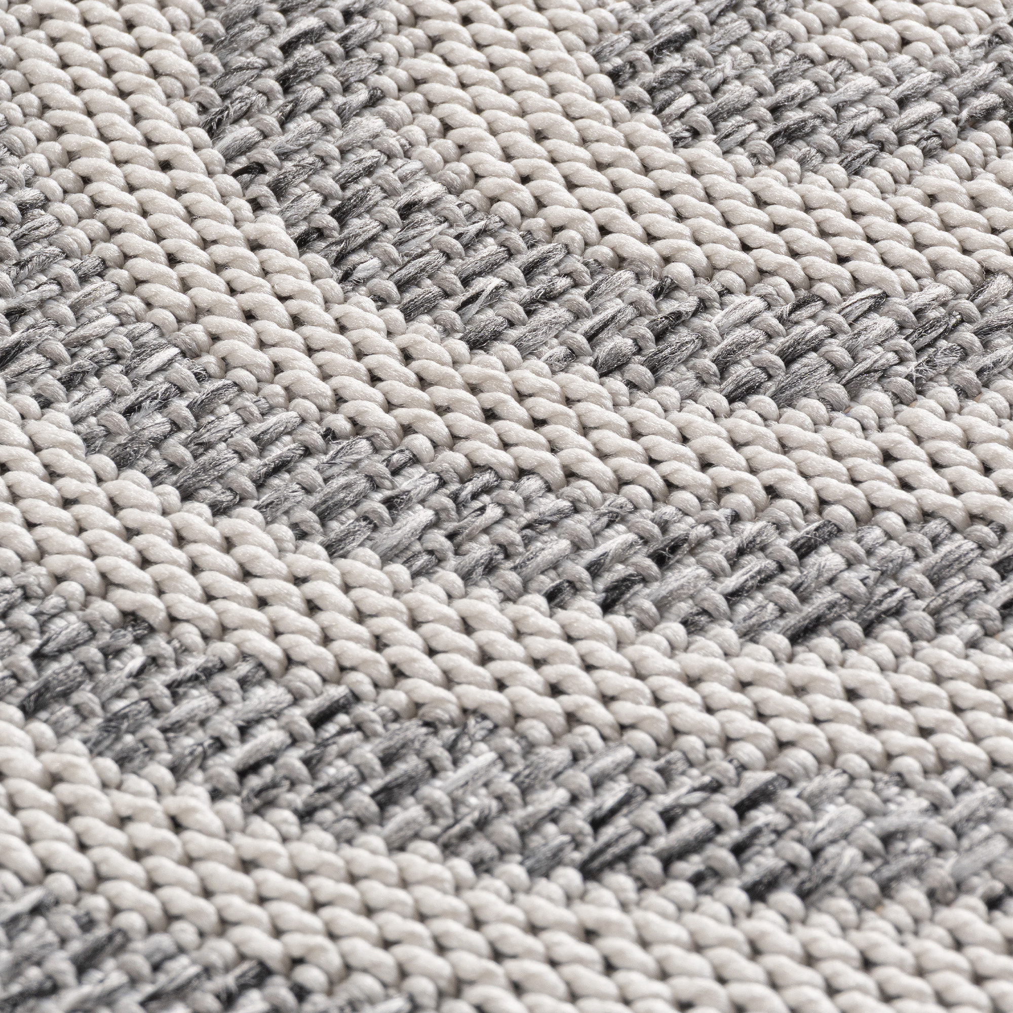 Desert Japandi Rond Buitenkleed – Weerbestendig – Grijs