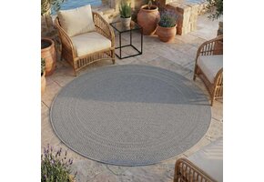 Desert Rond Buitenkleed – Weerbestendig – Grijs