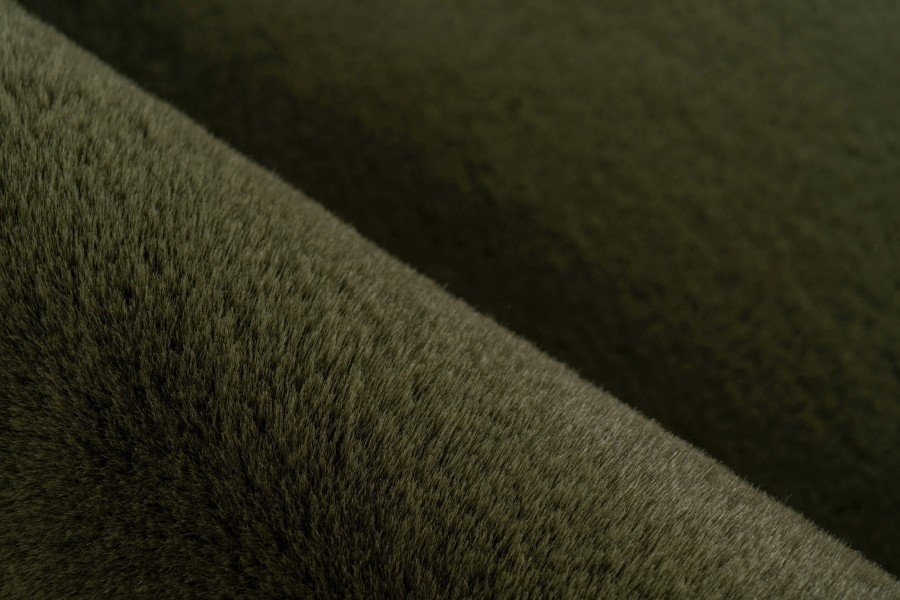 Heaven Rond Fluffy Soft Hoogpolig Vloerkleed Groen