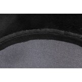 Heaven Rond Fluffy Soft Hoogpolig Vloerkleed Zwart