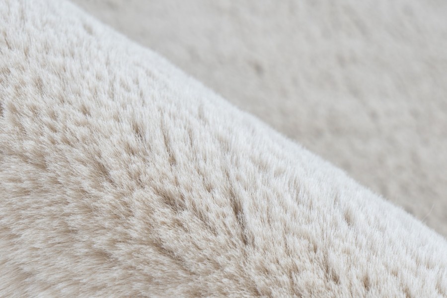 Heaven Rond Fluffy Soft Hoogpolig Vloerkleed Beige