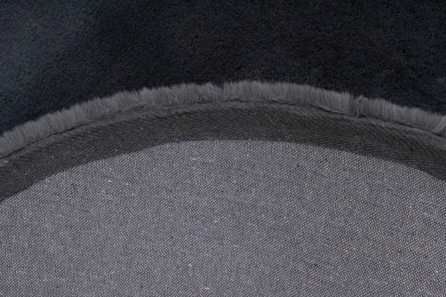 Heaven Rond Fluffy Soft Hoogpolig Vloerkleed Antraciet