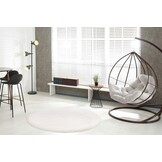 Heaven Rond Fluffy Soft Hoogpolig Vloerkleed Creme