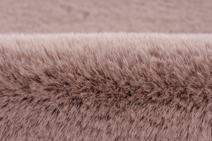 Heaven Rond Fluffy Soft Hoogpolig Vloerkleed Roze
