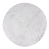 Heaven Rond Fluffy Soft Hoogpolig Vloerkleed Zilver
