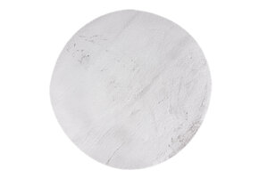 Heaven Rond Fluffy Soft Hoogpolig Vloerkleed Zilver